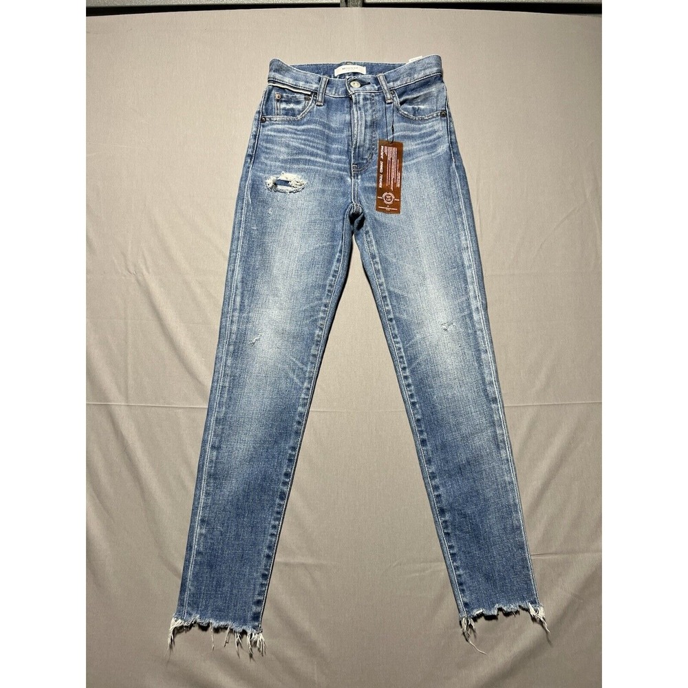 $372 Moussy Vintage Women Blue‎ Hammond High-Rise Skinny Jeans Pants Size 24